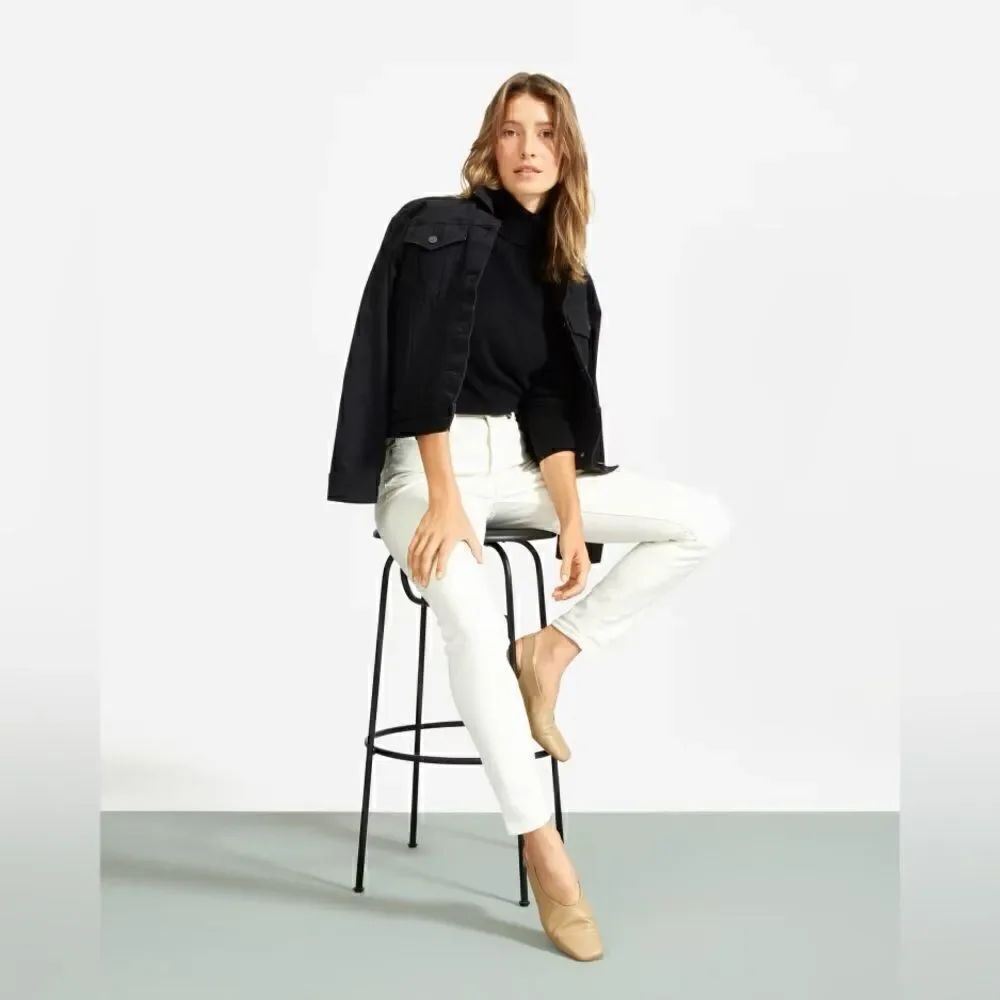 Everlane The High Rise Skinny Jean White 33 Ankle